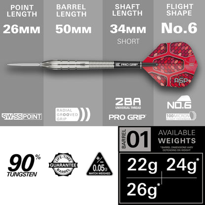 Target Steel Dart Set Nathan Aspinall Gen 1 SP