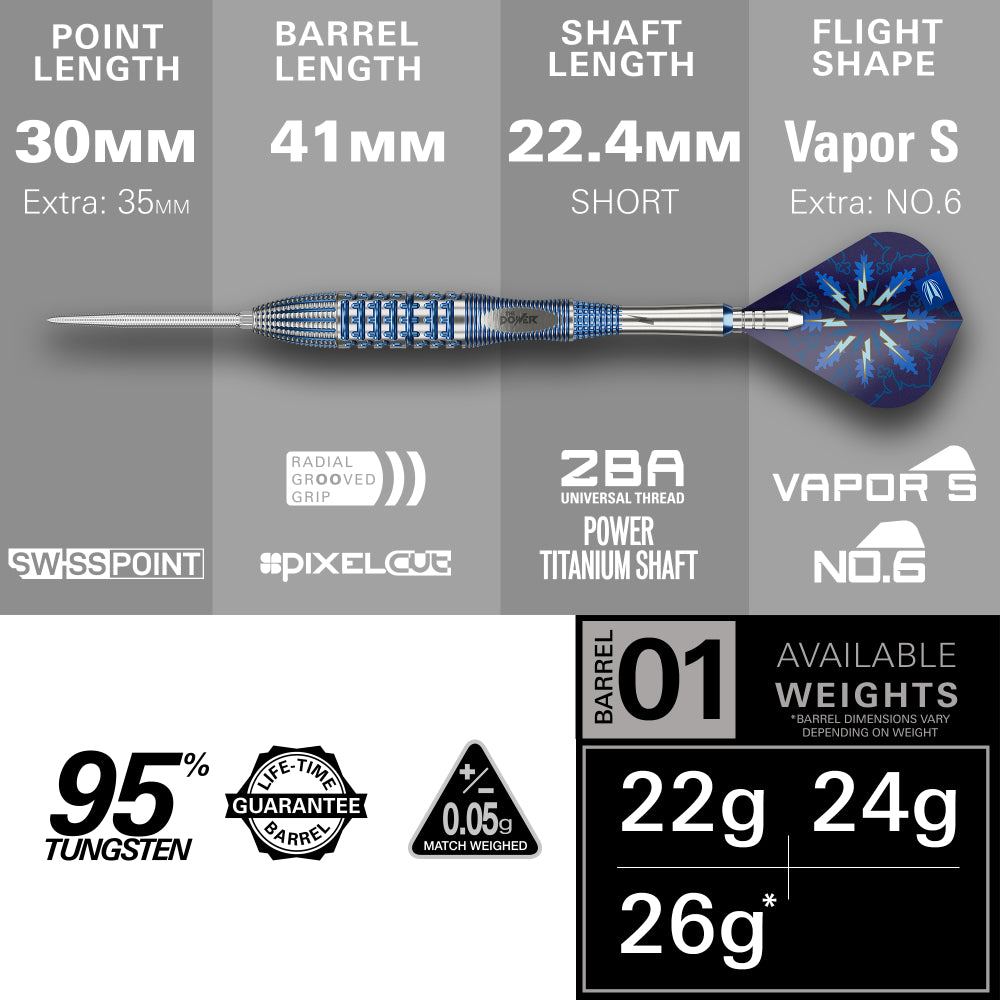 Target Steel Dart Set Phil Taylor Power Gx2