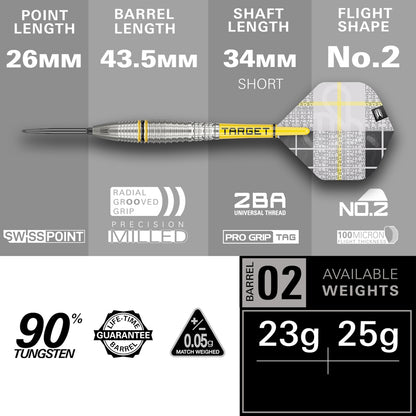 Target Steel Dart Set Scott Williams Gen2