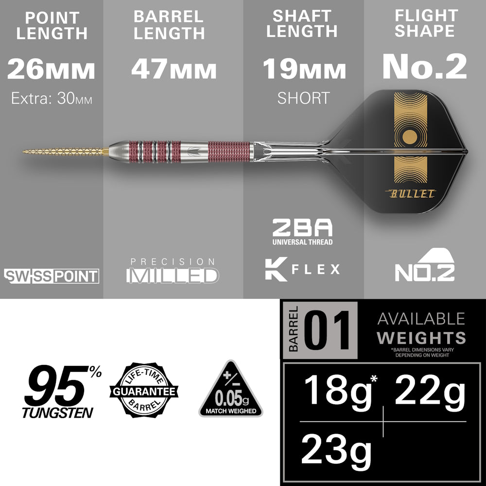 Target Steel Dart Set Stephen Bunting 95k