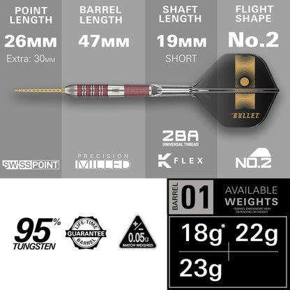 Target Steel Dart Set Stephen Bunting 95k