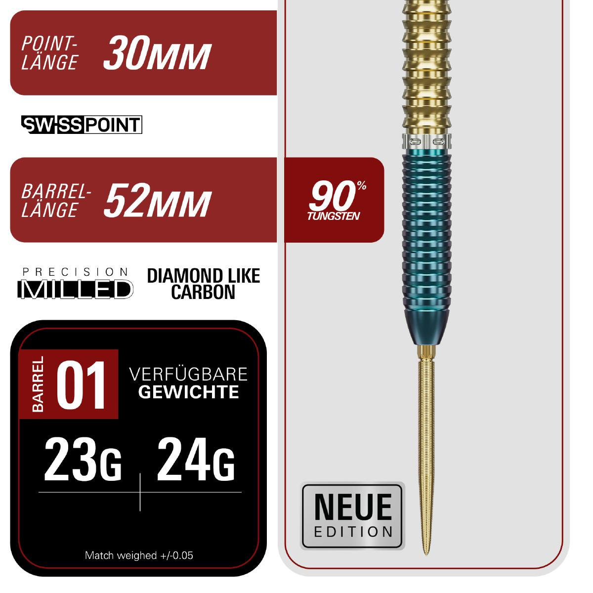Target Steel Dart Set Tung Suk Zenith Gen 2.5