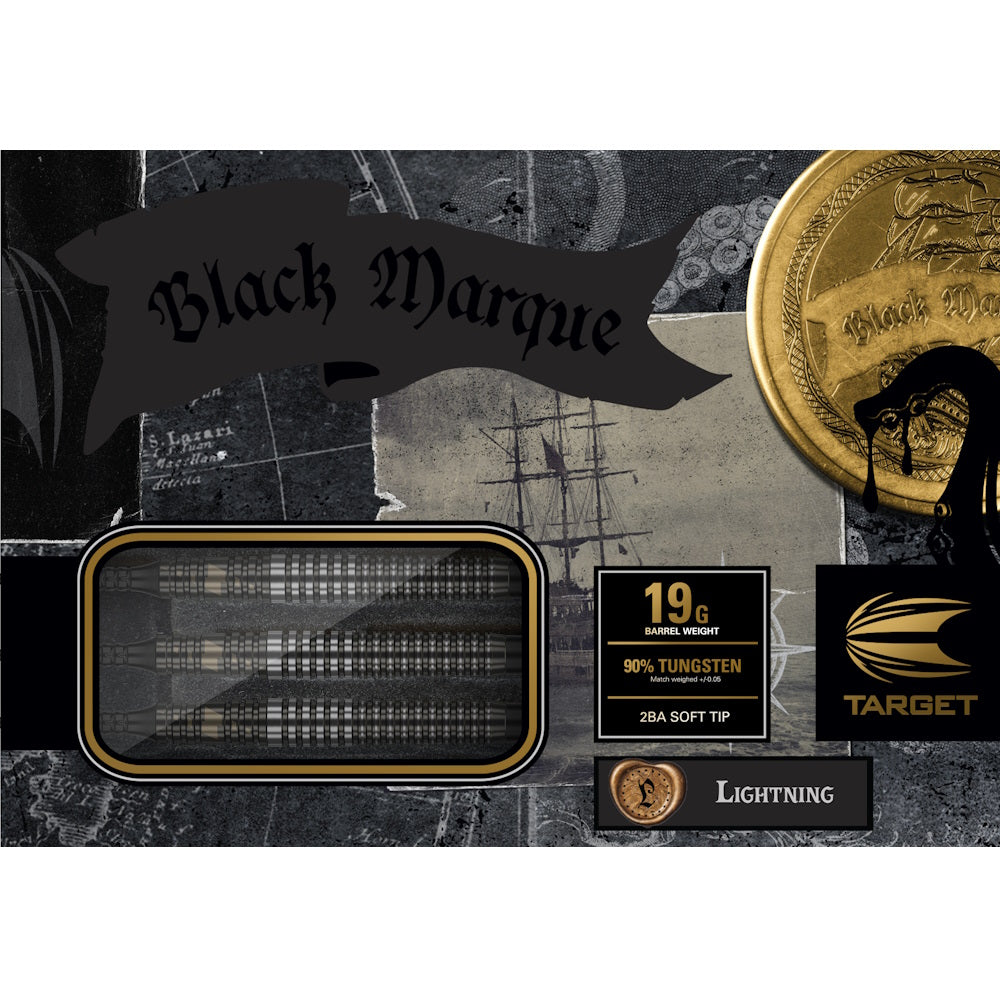 Target Dart Set Black Marque Lightning 19g
