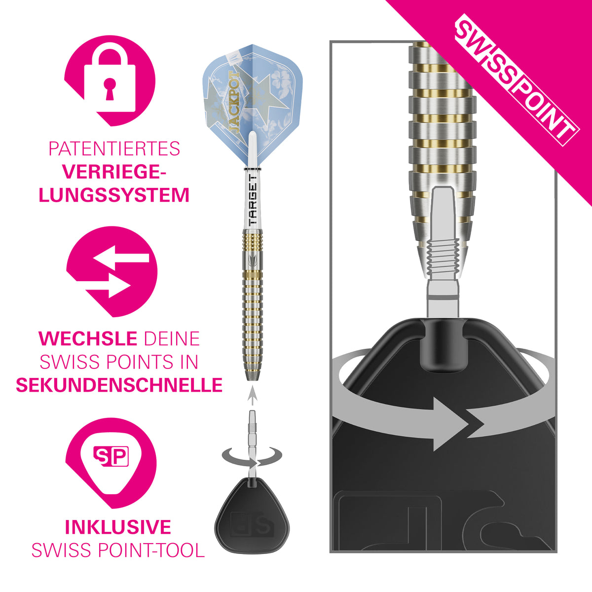 Target Adrian Lewis Showdown Steel Dart