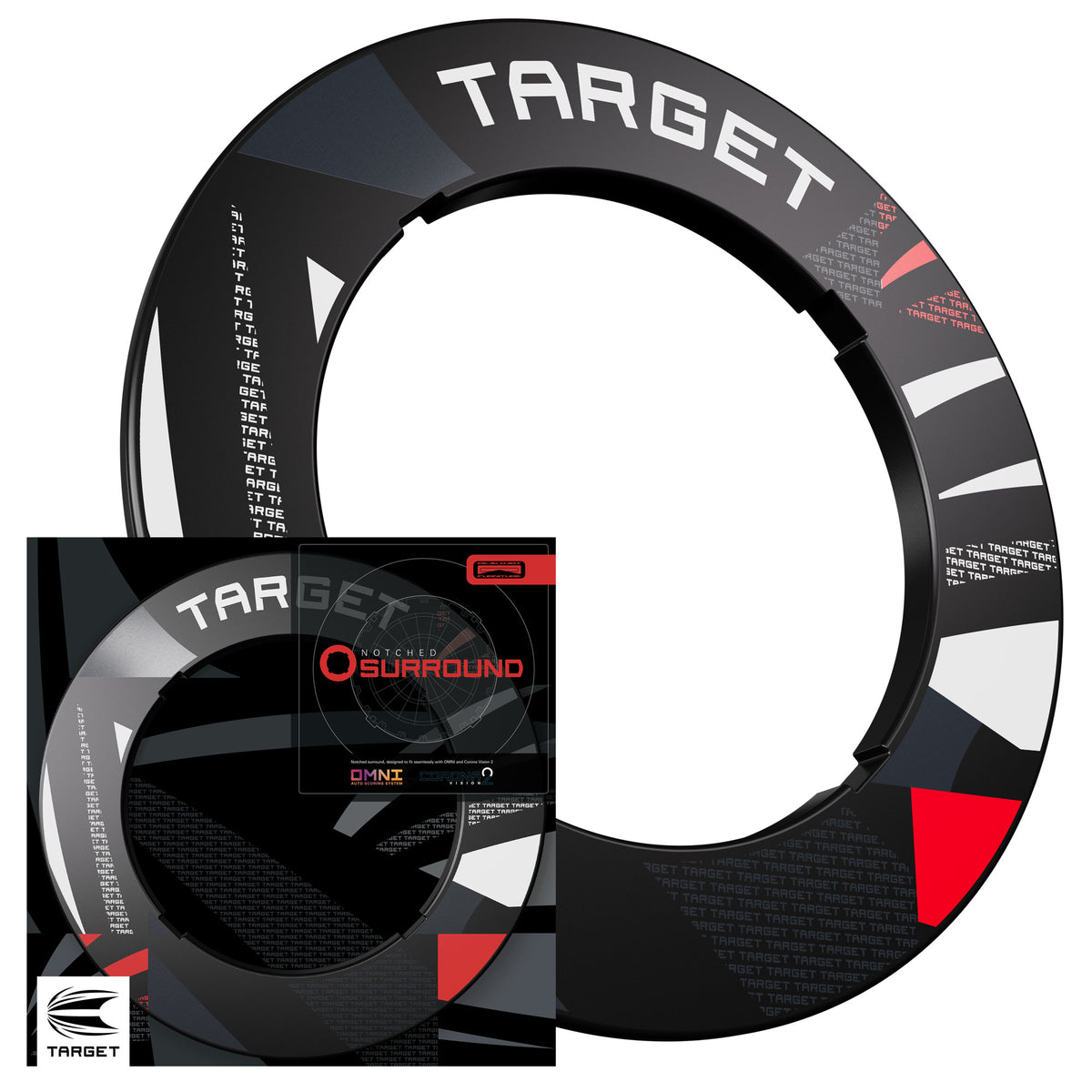 Target Black Patterned Notched Surround