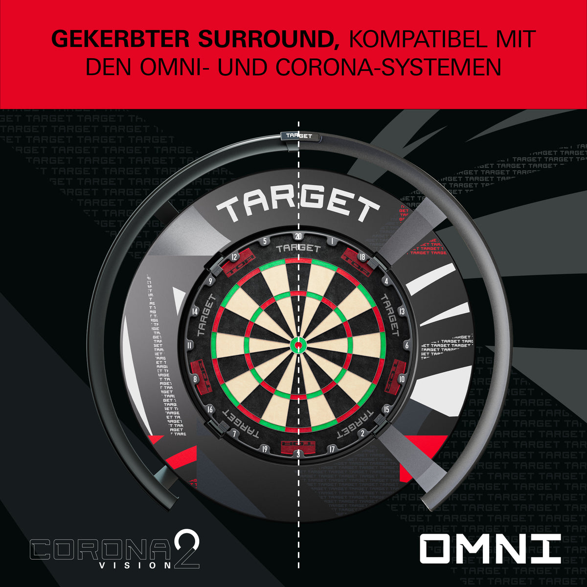 Target Black Patterned Notched Surround
