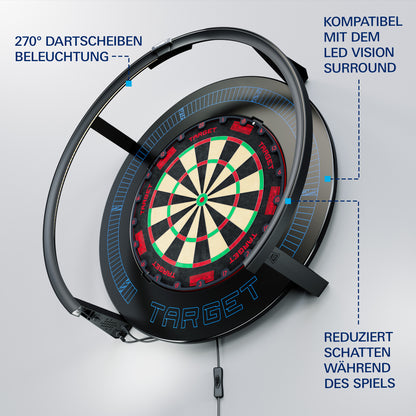 Target Corona Vision 2 Dartboard Beleuchtung