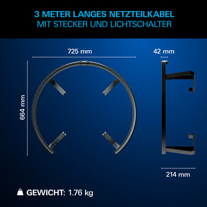 Target Corona Vision 2 Dartboard Beleuchtung