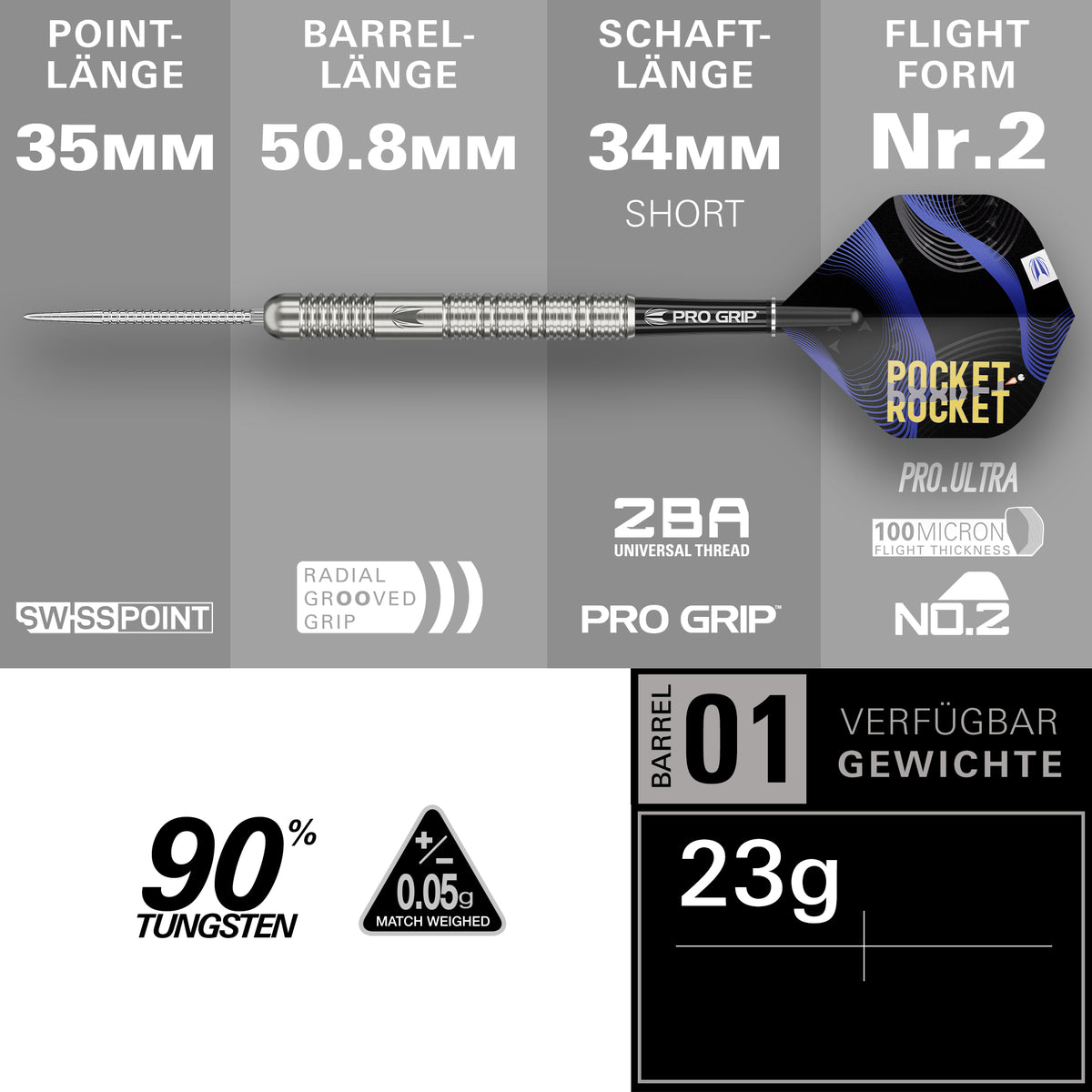 Target Justin Hood 23g Steel Dart