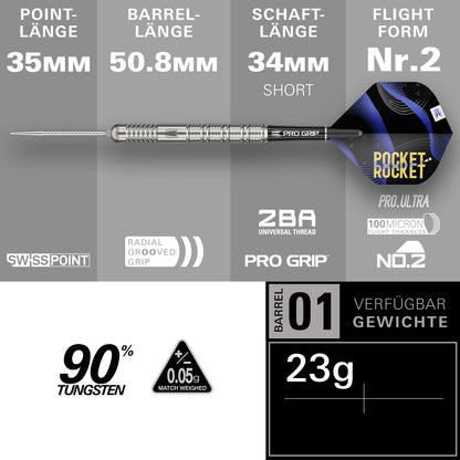 Target Justin Hood 23g Steel Dart