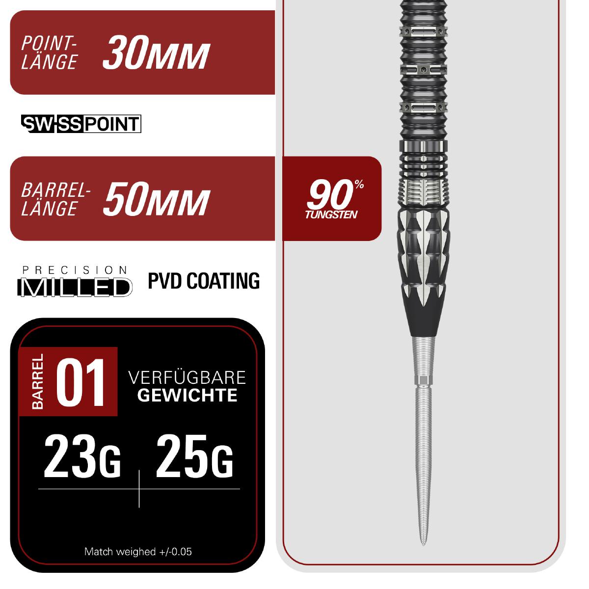 Target Mitsumasa Hoshino Pyro Gen 12 Steel Dart