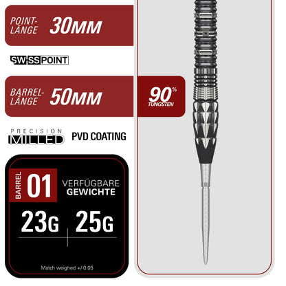 Target Mitsumasa Hoshino Pyro Gen 12 Steel Dart