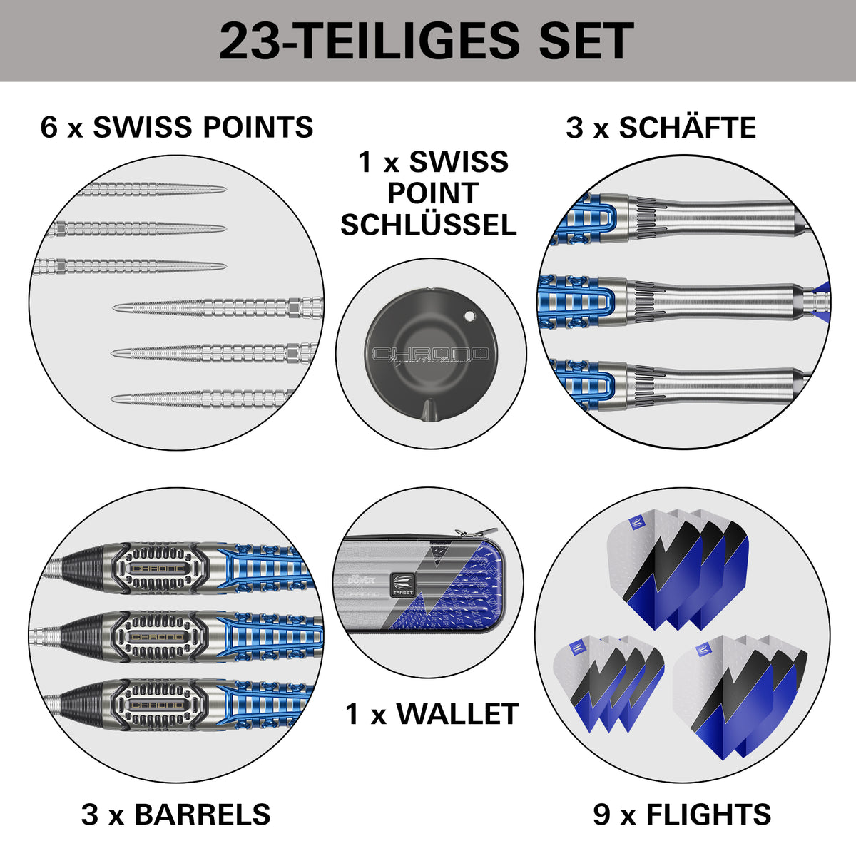 Target Phil Taylor Power X Chrono Steel Dart