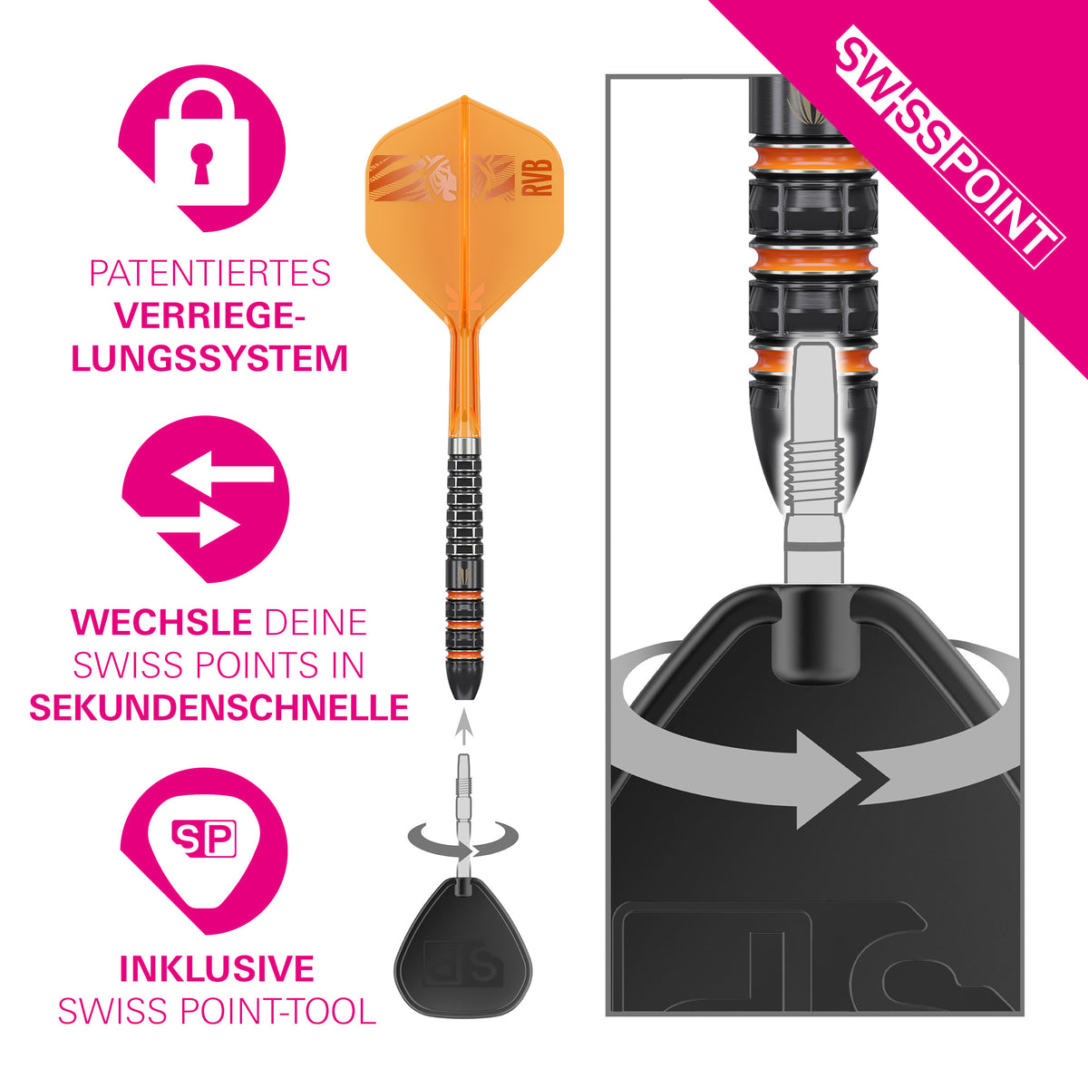 Target Raymond Van Barneveld 95k Steel Dart