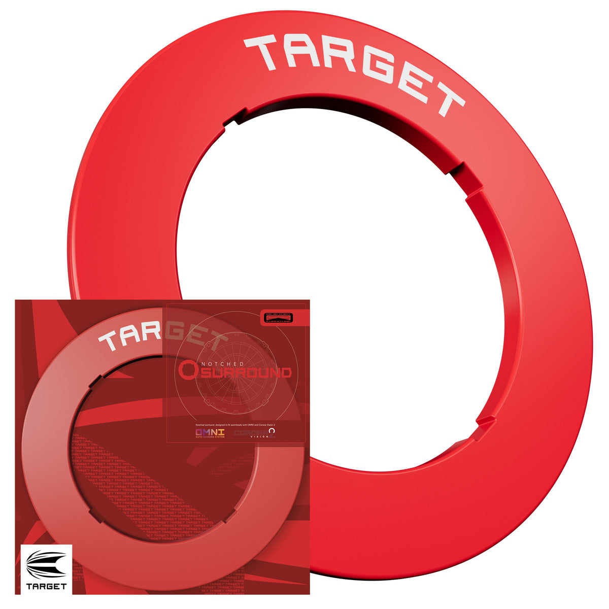 Target Red Notched Surround
