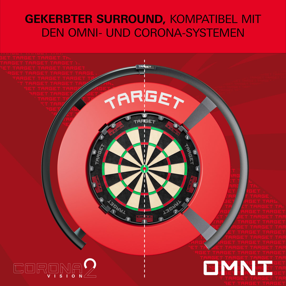 Target Red Notched Surround