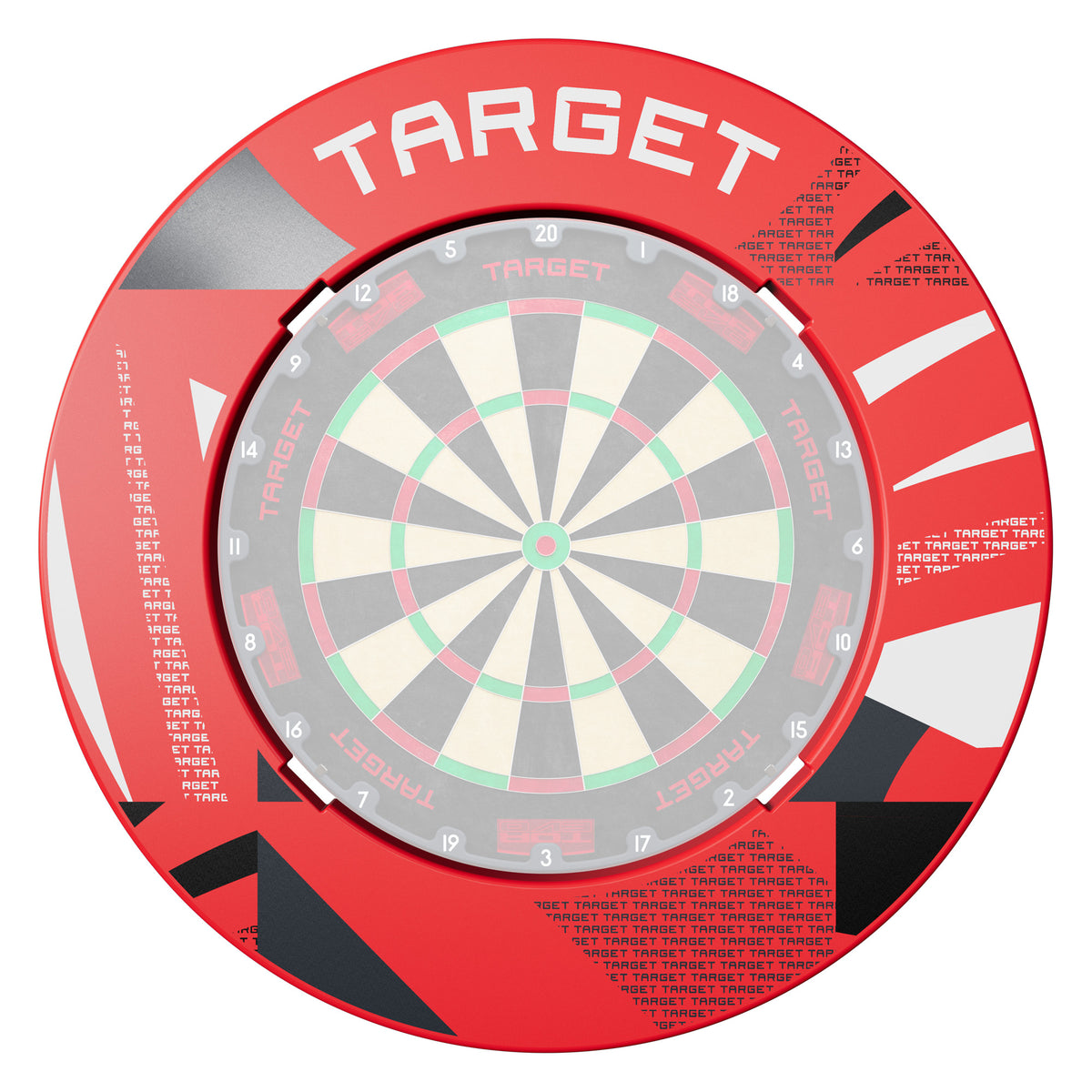Target Red Patterned Notched Surround