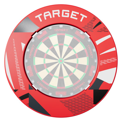 Target Red Patterned Notched Surround