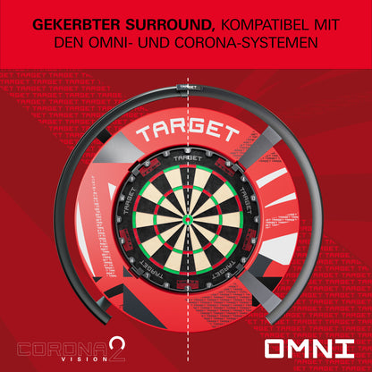 Target Red Patterned Notched Surround