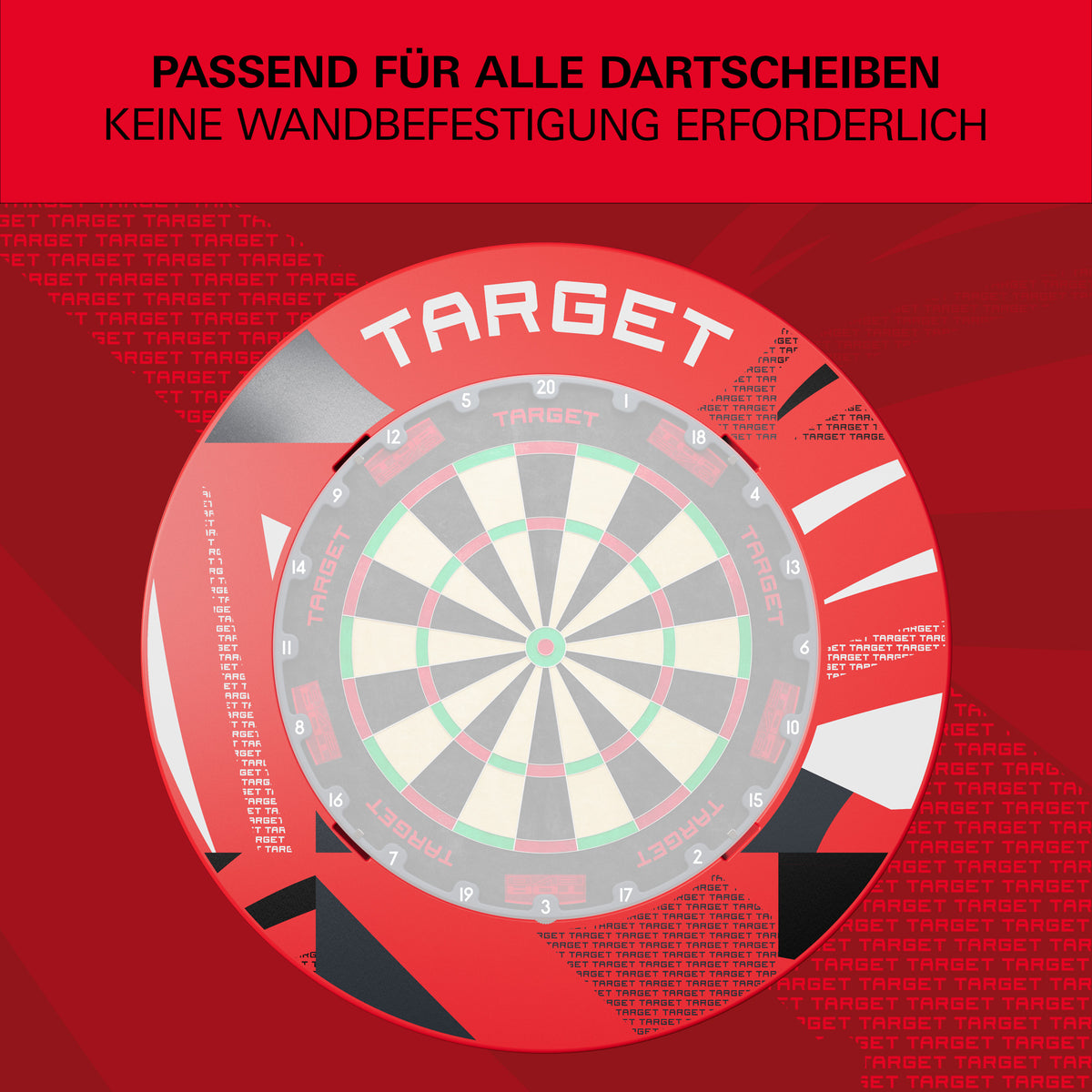 Target Red Patterned Notched Surround