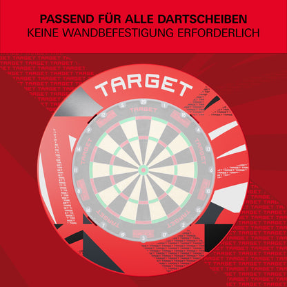 Target Red Patterned Notched Surround