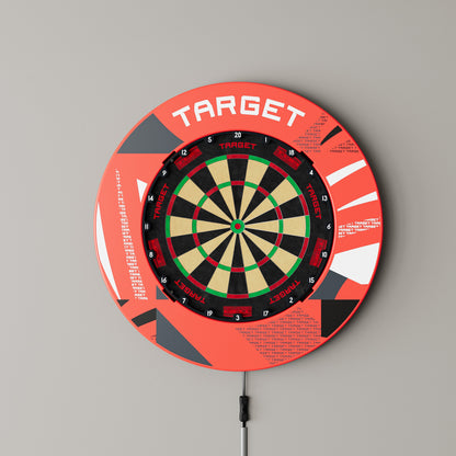 Target Red Patterned Notched Surround