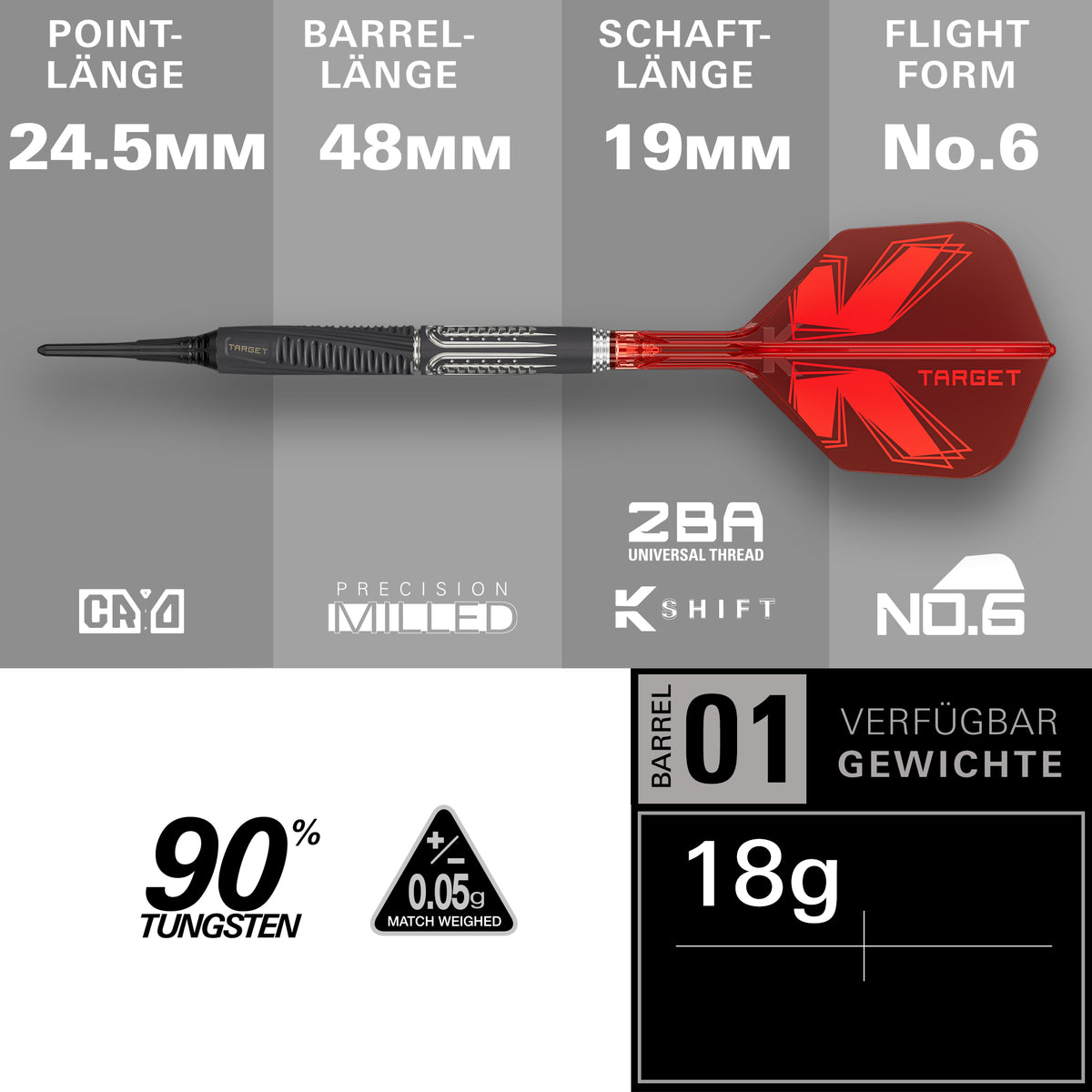 Target Shift 18g Soft Dart