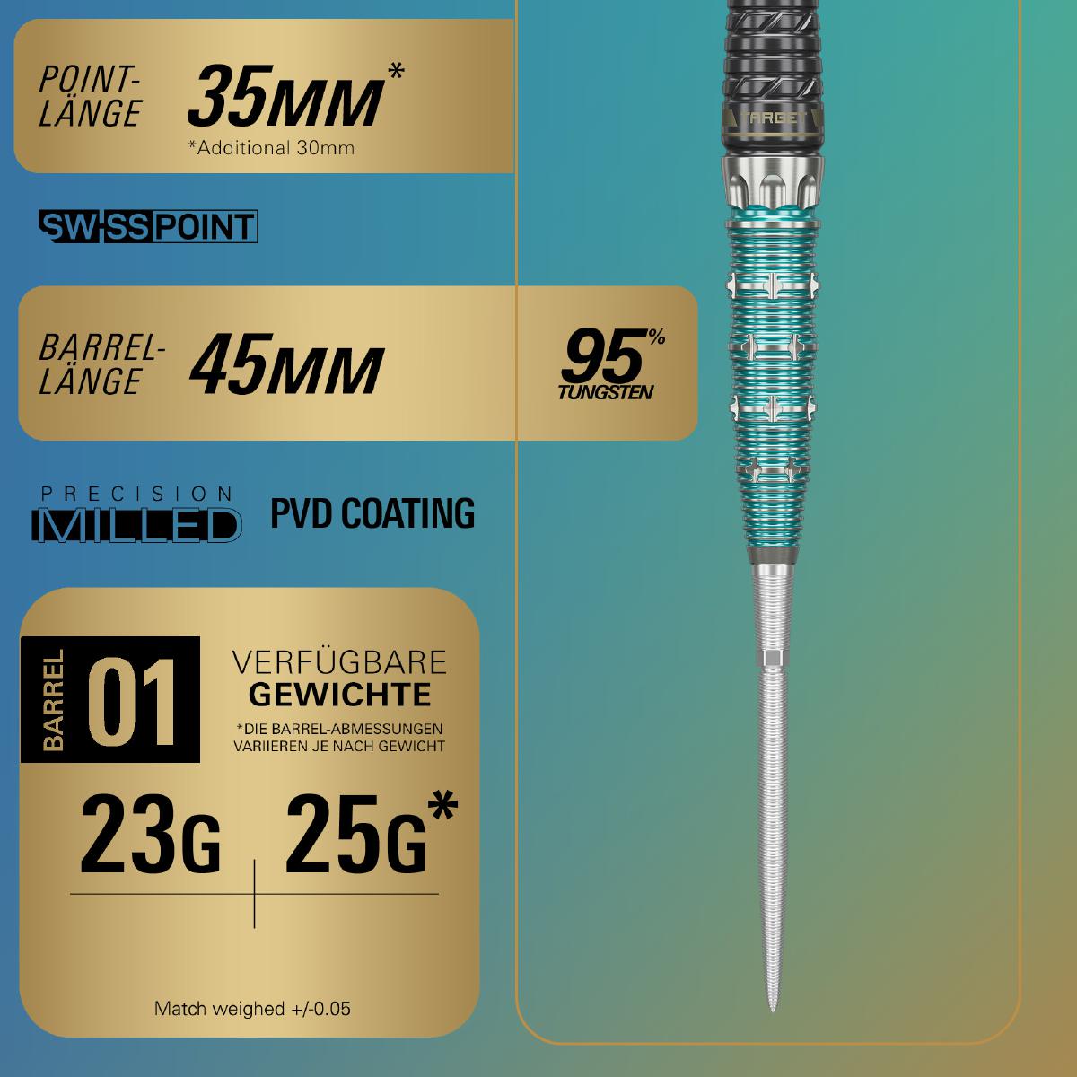 Target The Miracle × Rising Sun Limited Edition Steel Dart