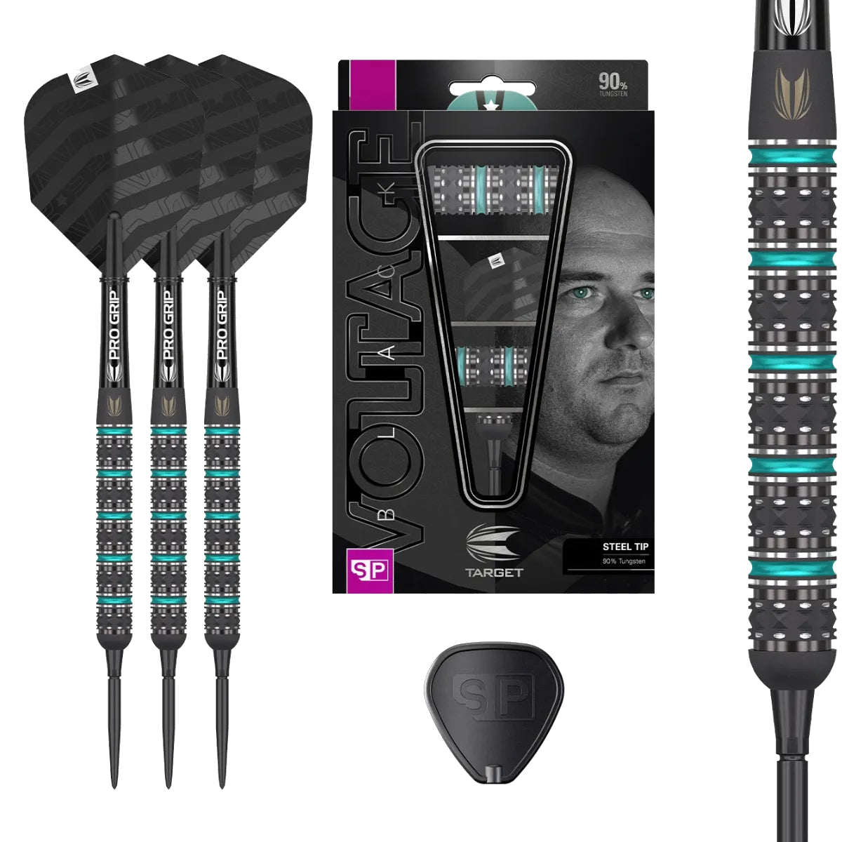 Target Steel Dart Set Rob Cross Black SP