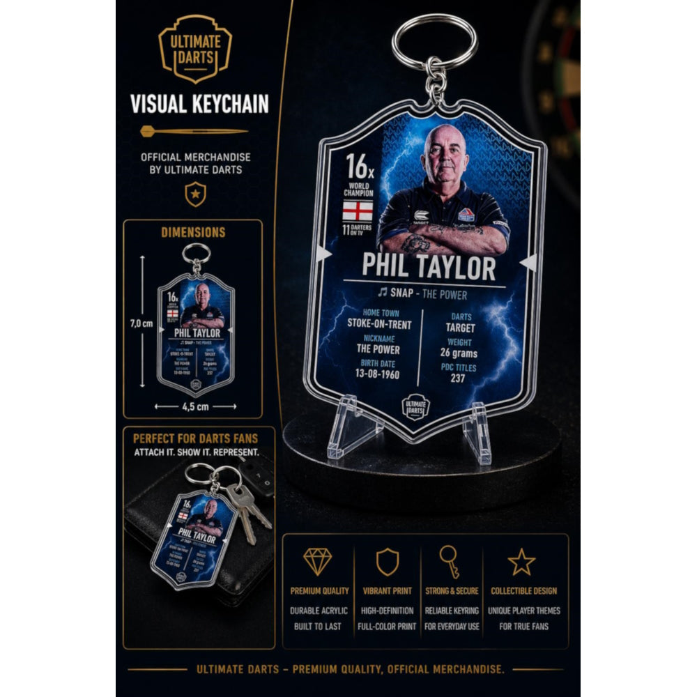 Ultimate Card Schlüsselanhänger Phil Taylor