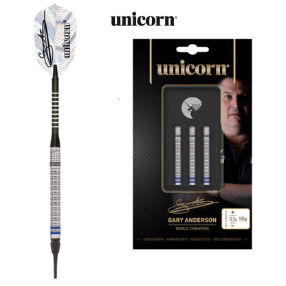 Unicorn Dart Set Gary Anderson World Champion Phase 3 18g