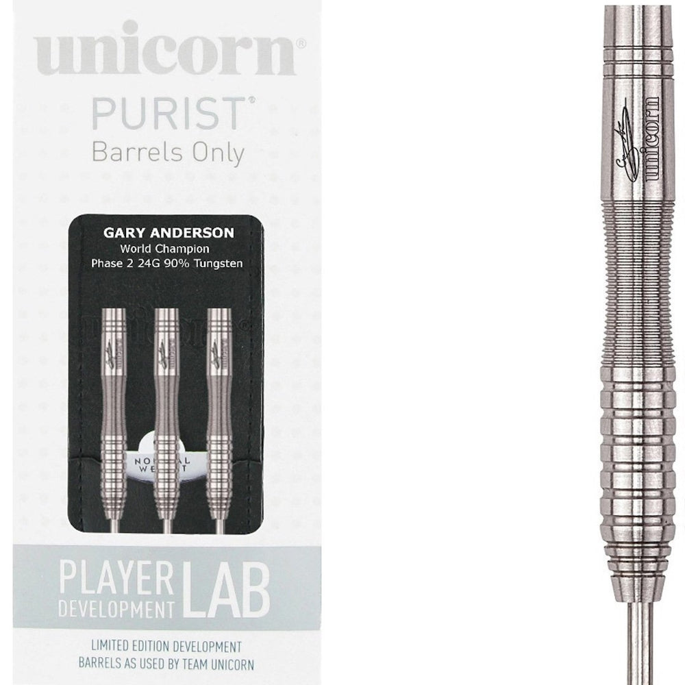 Unicorn Steel Barrel Set Purist Gary Anderson Phase 2