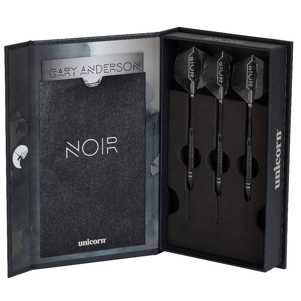 Unicorn Steel Dart Set Gary Anderson Noir Phase 6