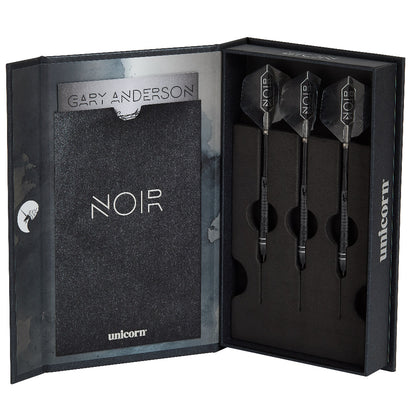 Unicorn Steel Dart Set Gary Anderson Noir Phase 6
