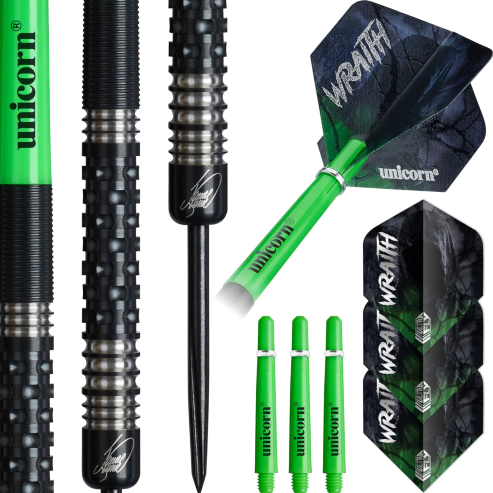 Unicorn Steel Dart Set James Wade P2 Wraith