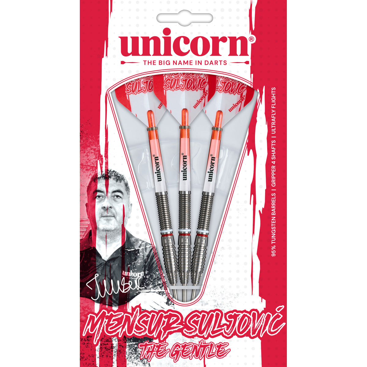 Unicorn Steel Dart Set Mensur Suljovic
