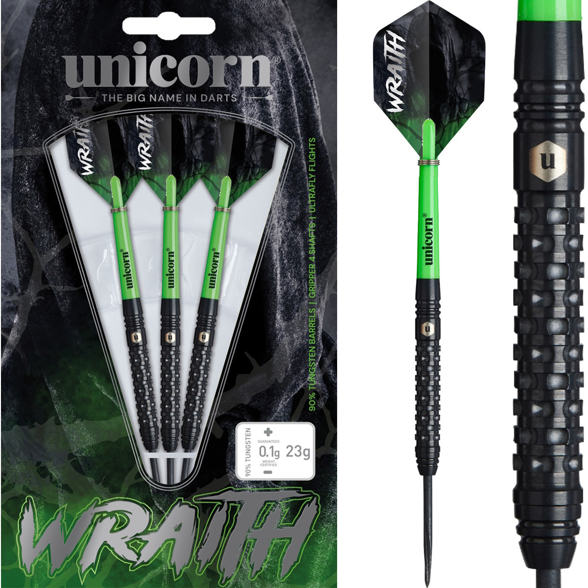 Unicorn Steel Dart Set Wraith