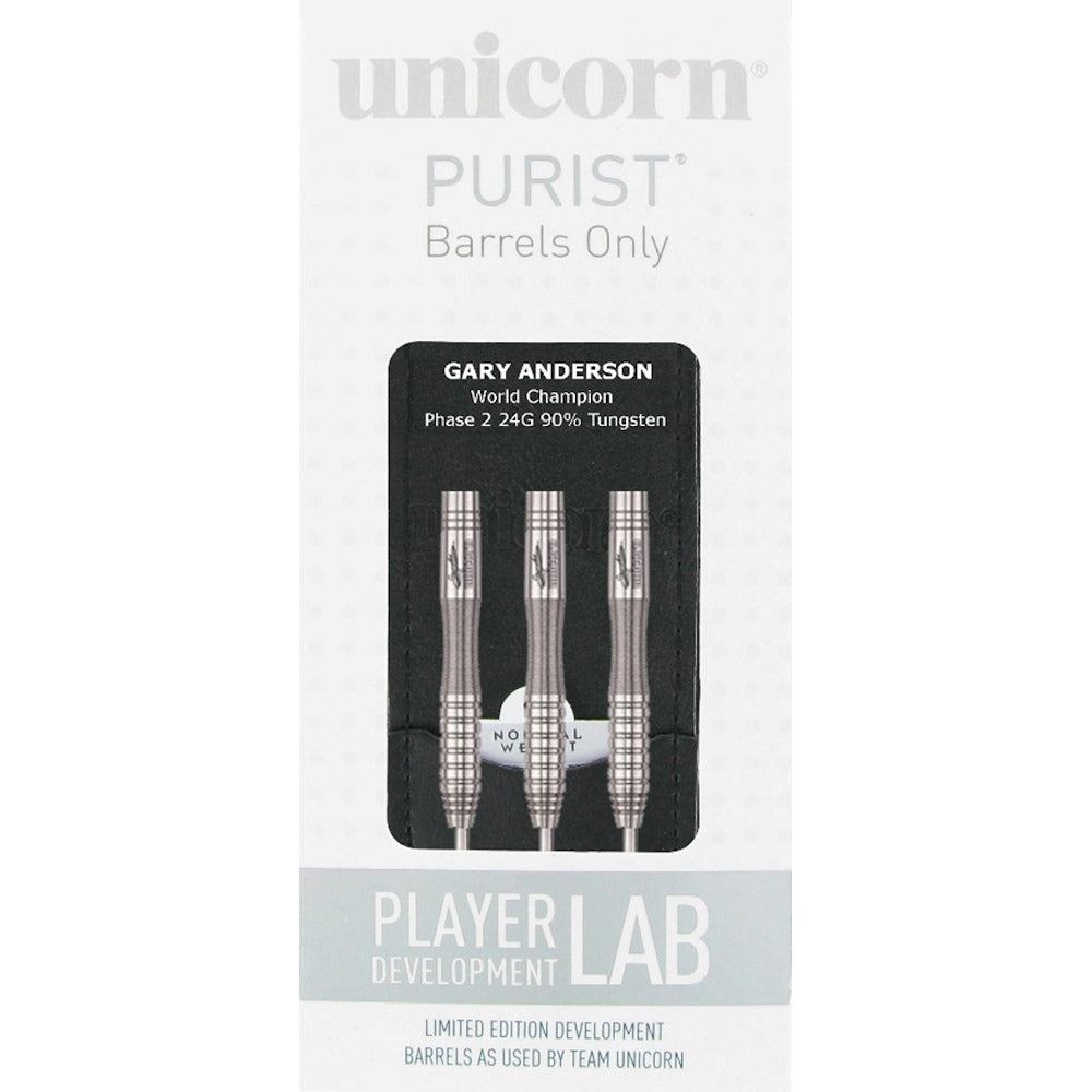 Unicorn Steel Barrel Set Purist Gary Anderson Phase 2