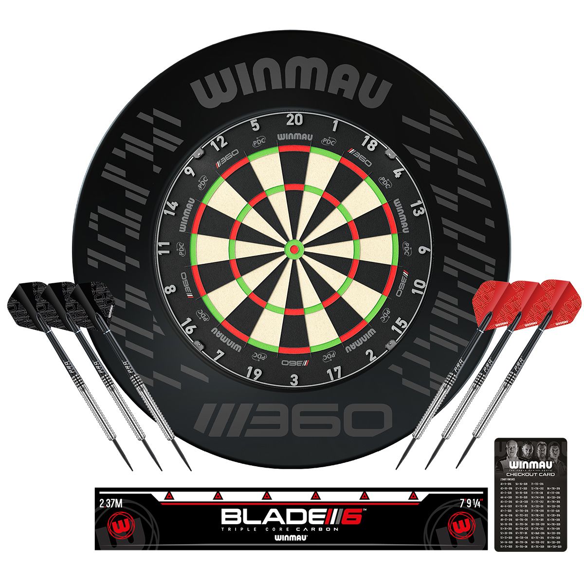 Winmau Blade 360 Dartboard Surround und Dart Kit