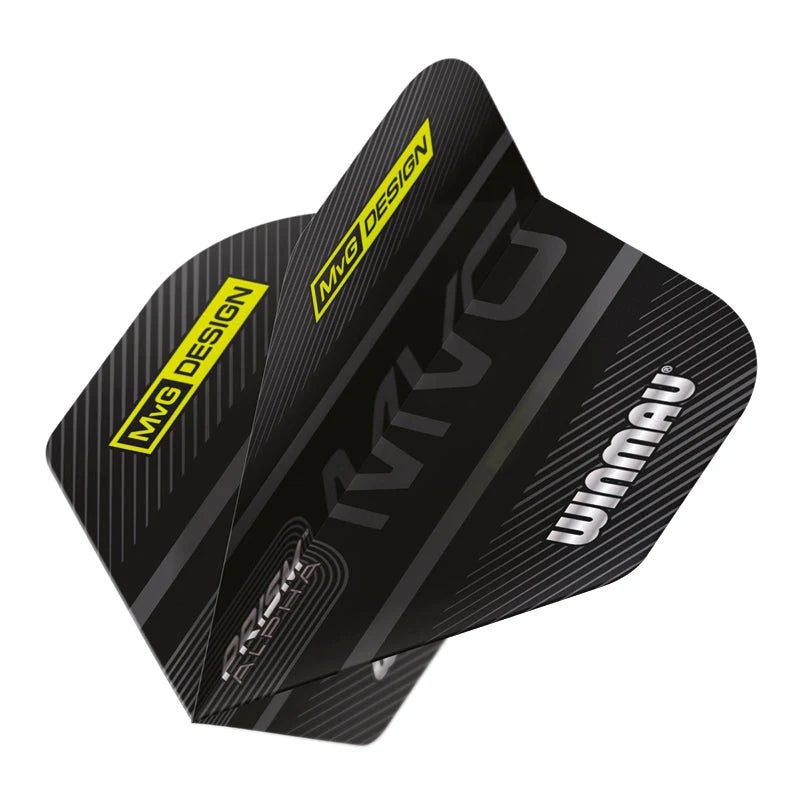 Winmau Flight MVG Logo Schwarz & Grau