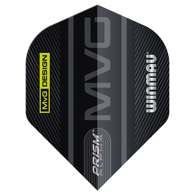 Winmau Flight MVG Logo Schwarz & Grau