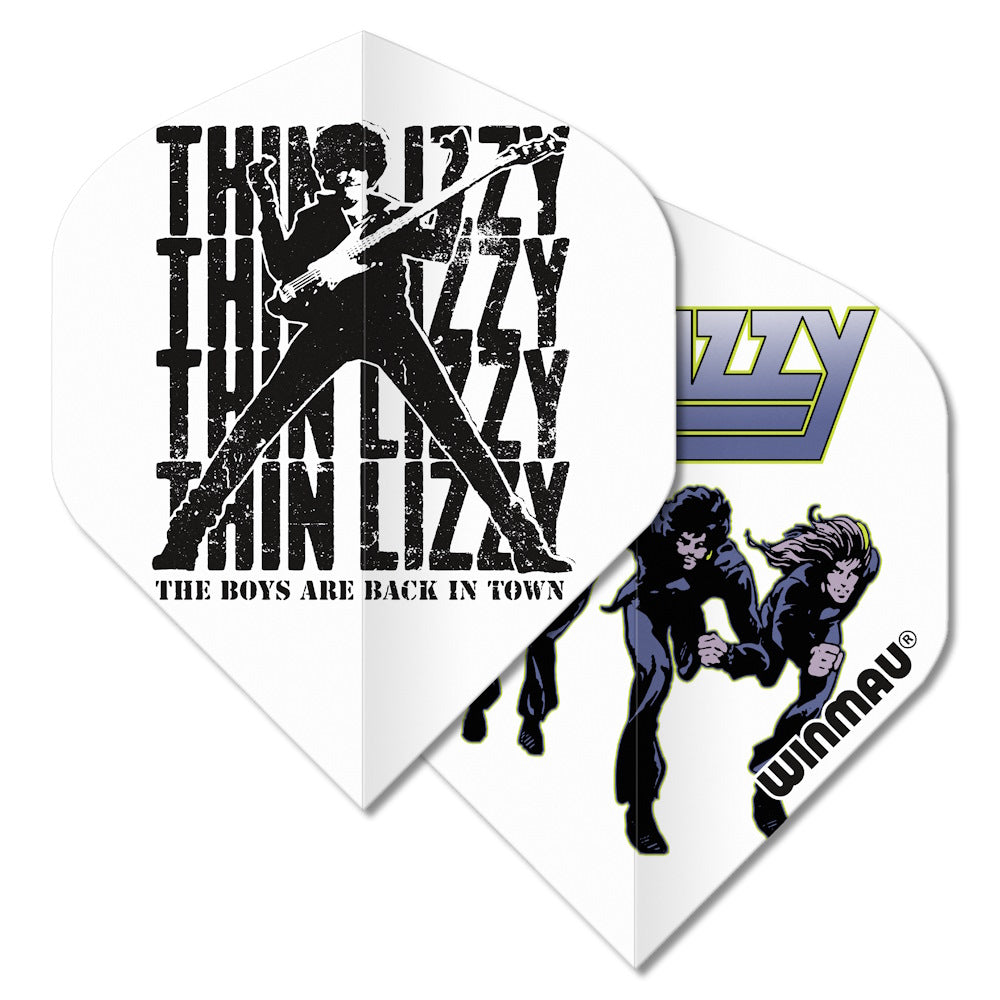 Winmau Flight Rock Legends Thin Lizzy White