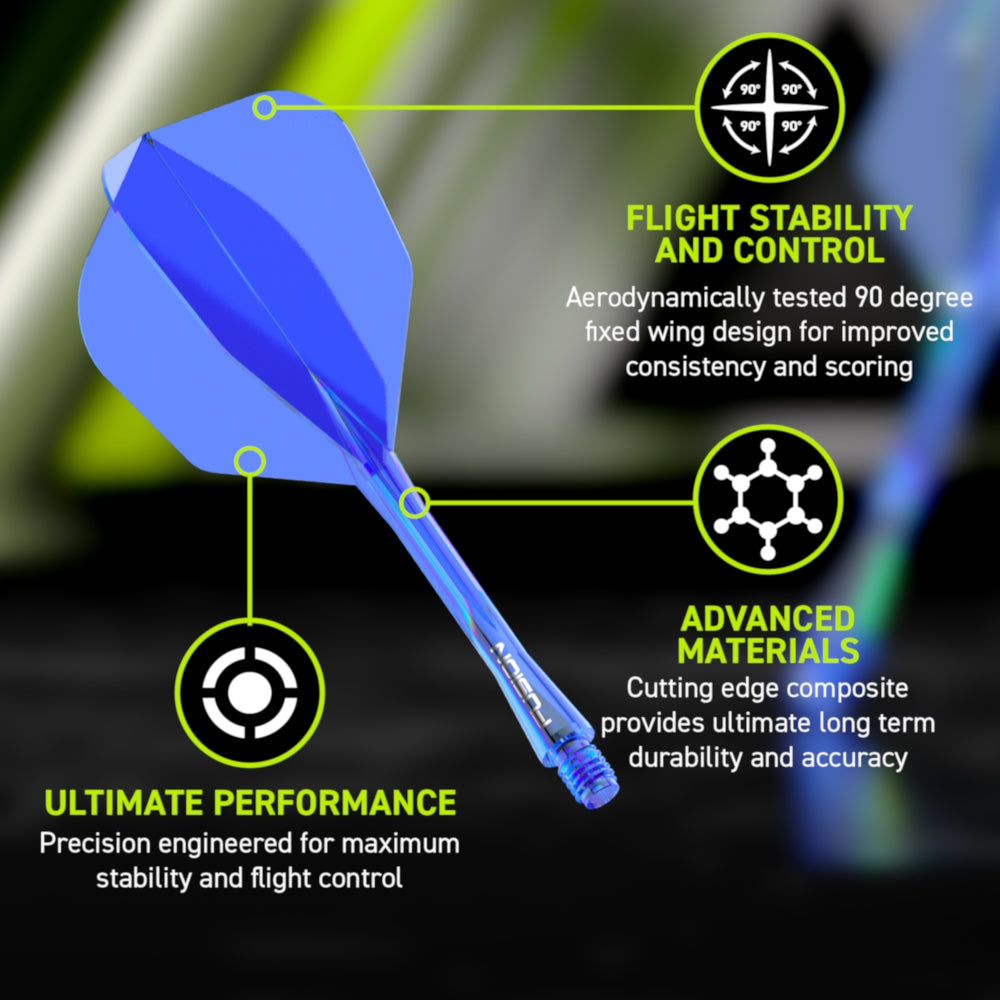 Winmau Flightsystem Fusion Blau No6