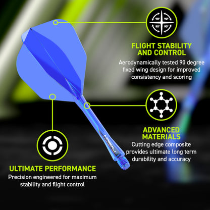 Winmau Flightsystem Fusion Blau No6