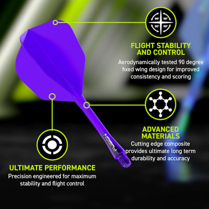Winmau Flightsystem Fusion Violett No6