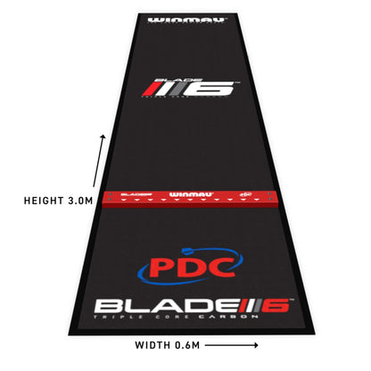 Winmau Pro Zone Precision Blade 6 + Integrated Oche Dartmatte
