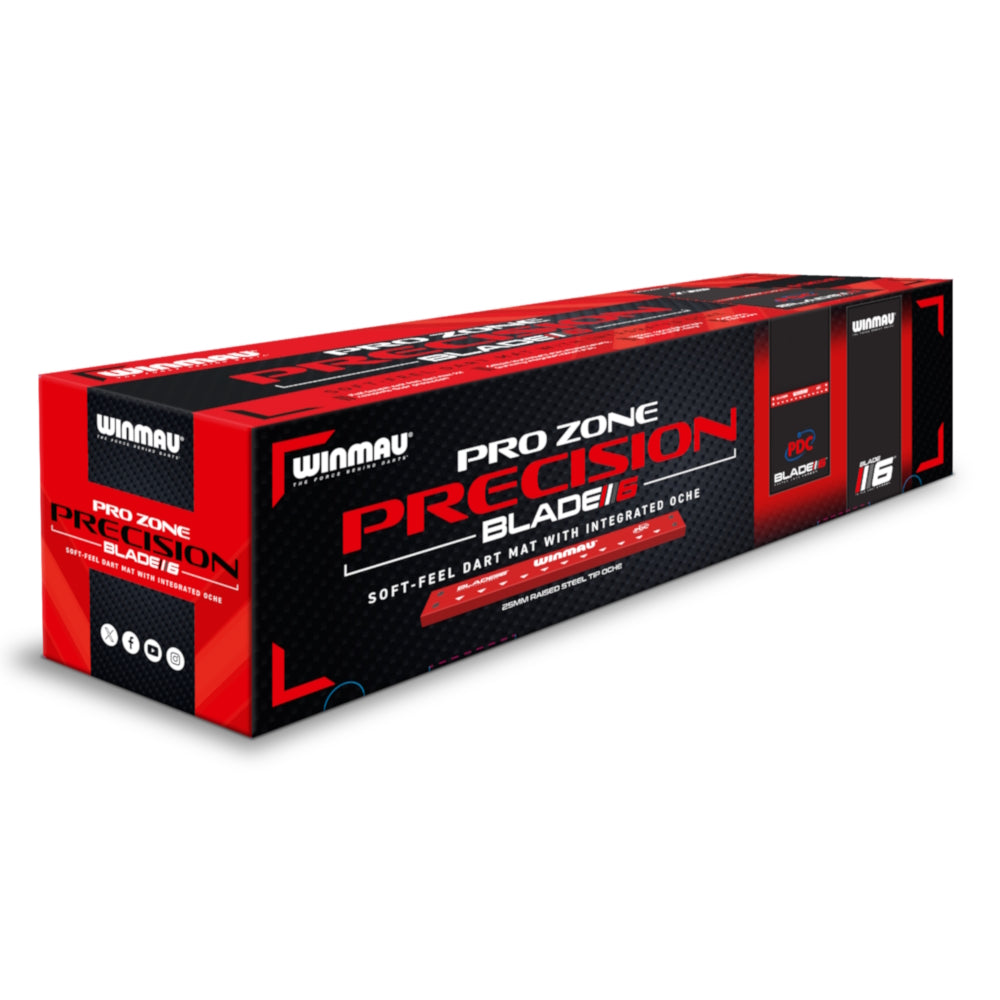 Winmau Pro Zone Precision Blade 6 + Integrated Oche Dartmatte