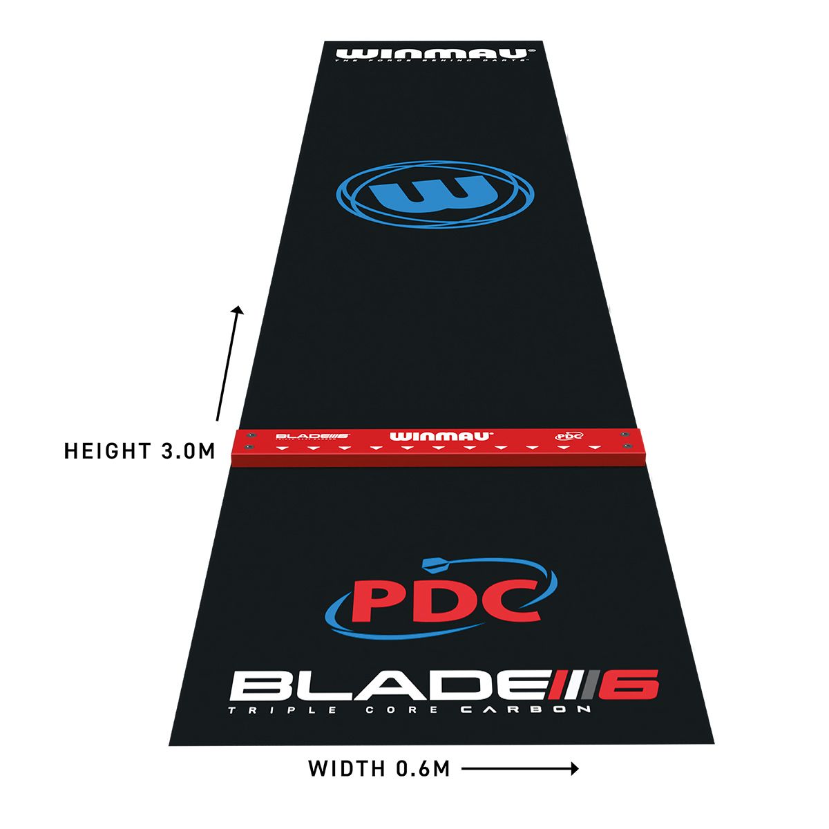 Winmau Pro Zone Precision + Integrated Oche Dartmatte