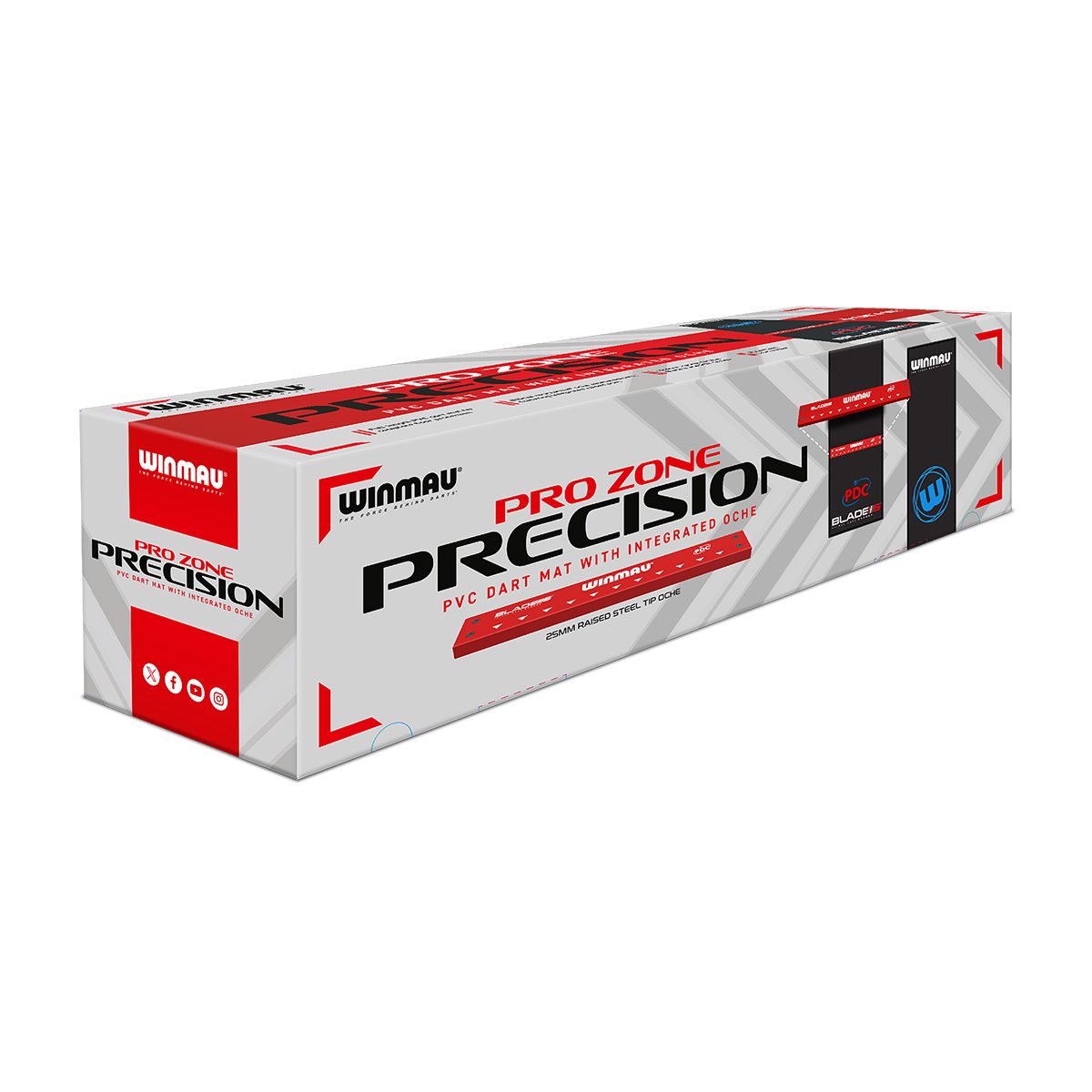 Winmau Pro Zone Precision + Integrated Oche Dartmatte