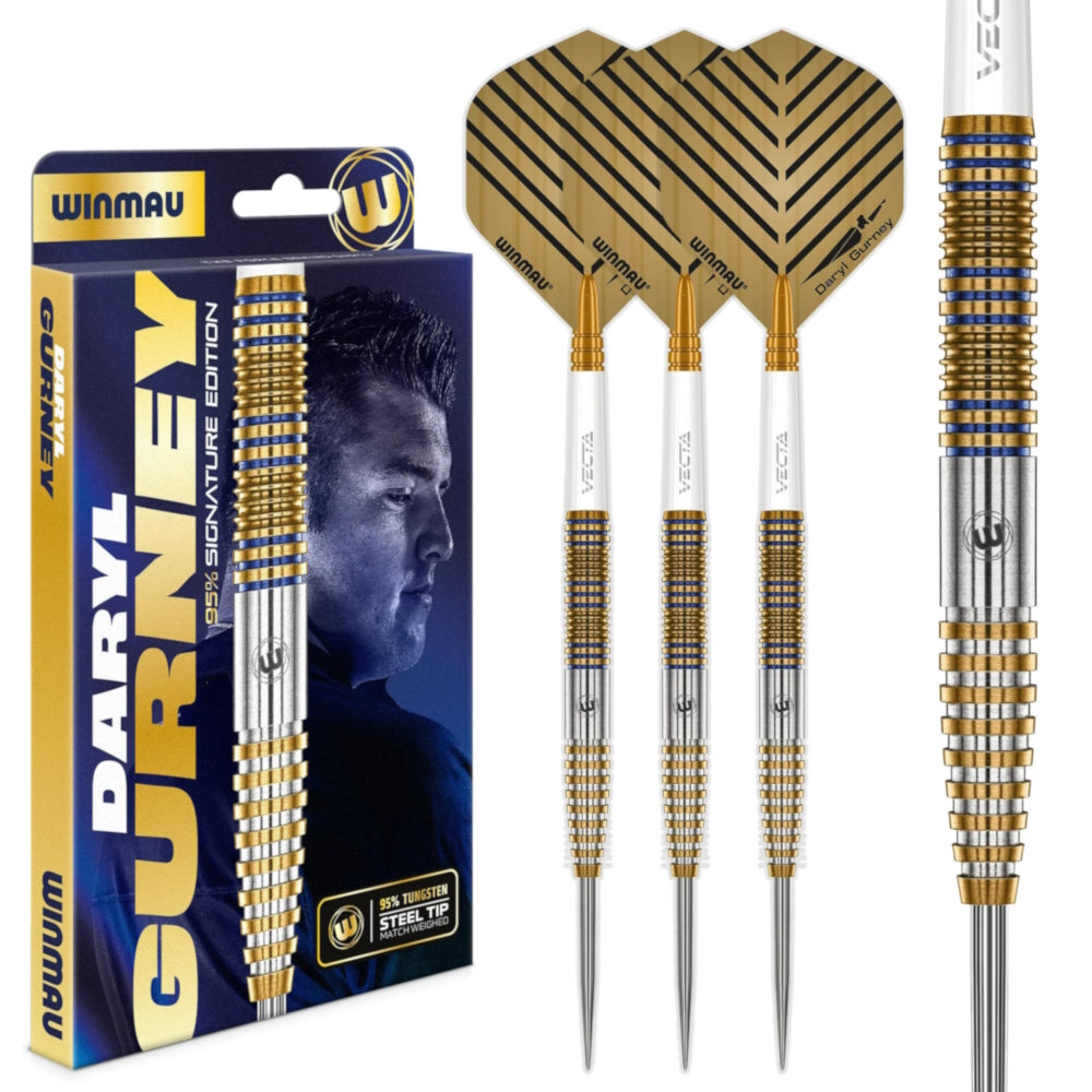 Winmau Steel Dart Set Daryl Gurney 95% Signature Edition 23g